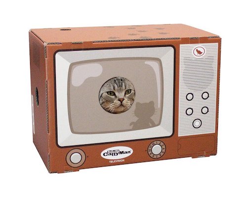 cattyman cat television scratch box th